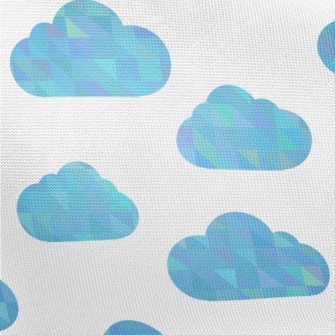 Beautiful Polygonal Clouds Pongee