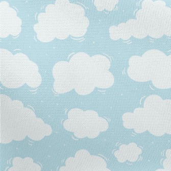 Cute Fluffy Clouds Pongee