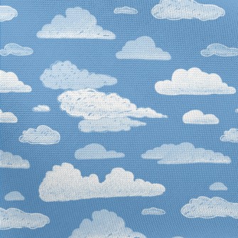 Blue Sky And White Clouds Graf Pongee