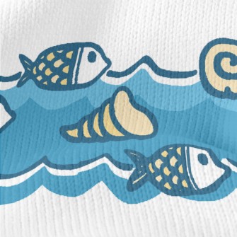 Shells And Fish Stretch Jersey