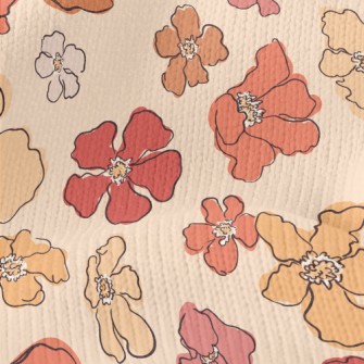 Beautiful Watercolor Flowers Stretch Jersey