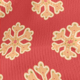 Snowflake Gingerbread Stretch Jersey
