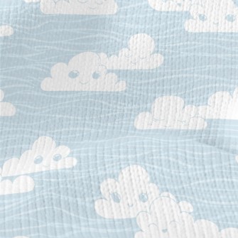 Cute Expression Clouds Stretch Jersey
