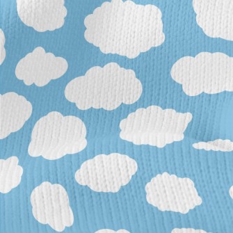 Blue Sky And White Clouds Stretch Jersey