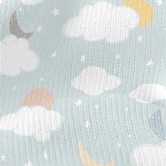 Colorful Hand Drawn Moon Stretch Jersey