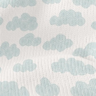 Circle Texture Clouds Stretch Jersey