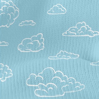 Empty Lines Clouds Stretch Jersey