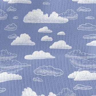Abstract Cloud Painting Stretch Jersey