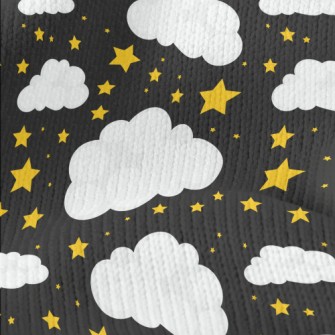 Stars And White Clouds Stretch Jersey