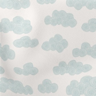 Circle Texture Clouds Lightweight Cotton Poplin
