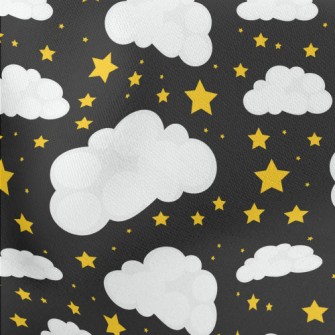 Stars And White Clouds Lightweight Cotton Poplin