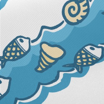 Shells And Fish Midweight Cotton Poplin