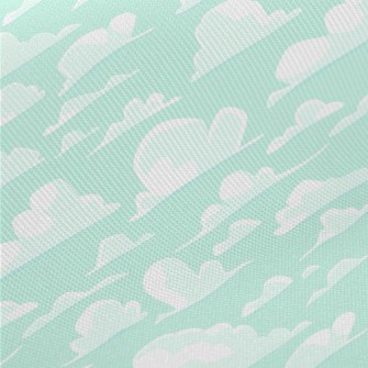 Cute Cartoon Sky Midweight Cotton Poplin
