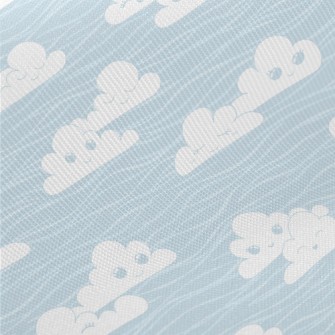 Cute Expression Clouds Midweight Cotton Poplin