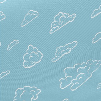 Empty Lines Clouds Midweight Cotton Poplin