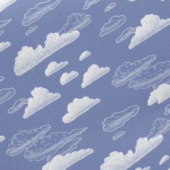 Abstract Cloud Painting Midweight Cotton Poplin