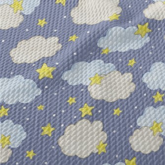Watercolor Picture Book Starry Birdseye Piqué