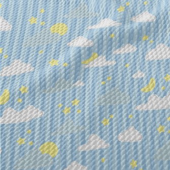 Star Theme Patch Birdseye Piqué