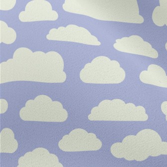 Blue Sky With Clouds Chiffon