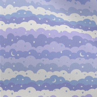 Magic Purple Night Sky Chiffon