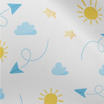 Paper Airplane And Sky Chiffon