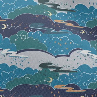 Magic Fairy Tale Night Sky Chiffon