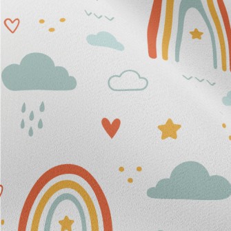 Cute Hand Drawn Rainbow Chiffon