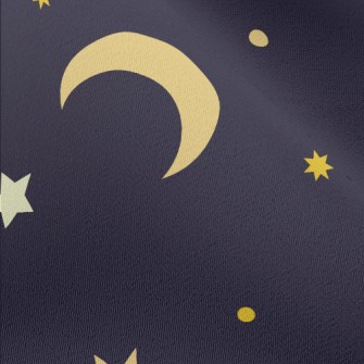 Cartoon Stars And Moon Chiffon