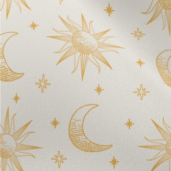 Hand Drawn Sun And Moon Symbol Chiffon