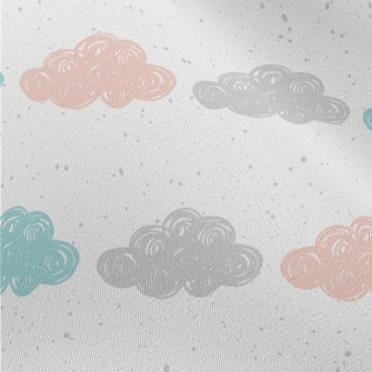 Three Color Cloud Graffiti Chiffon