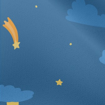 Cute Night Shooting Star Chiffon