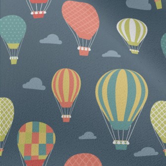 Colorful Pattern Hot Air Ballo Chiffon