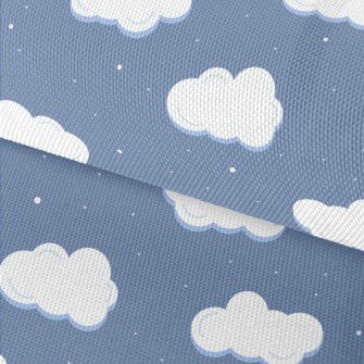 Cartoon Snowy Sky Waterproof Oxford