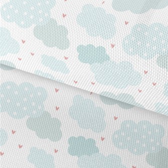 Hand Drawn Clouds And Love Hea Waterproof Oxford