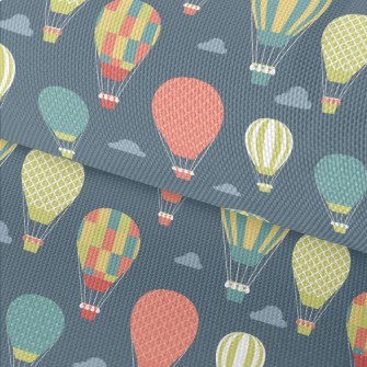 Colorful Pattern Hot Air Ballo Waterproof Oxford