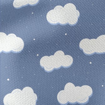 Cartoon Snowy Sky Waterproof Canvas