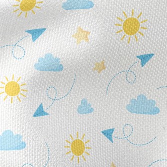 Paper Airplane And Sky Waterproof Canvas