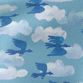 Watercolor Hand Drawn Migrator Waterproof Canvas