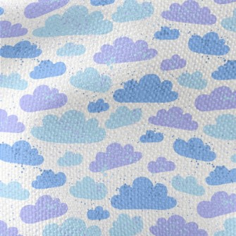 Blue Purple Clouds Waterproof Canvas
