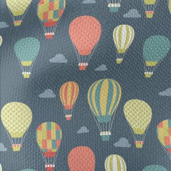 Colorful Pattern Hot Air Ballo Waterproof Canvas