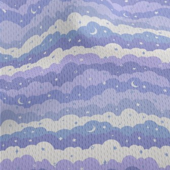 Magic Purple Night Sky Athletic Mesh Flat Back