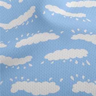 Rainy Day Hand Drawn Doodles Athletic Mesh Flat Back