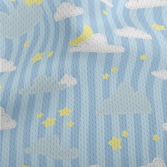 Star Theme Patch Athletic Mesh Flat Back