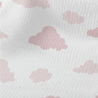 Cute Pink Clouds Terry