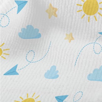 Paper Airplane And Sky Terry