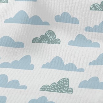 Hand Drawn Pattern Clouds Terry