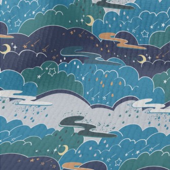 Magic Fairy Tale Night Sky Terry