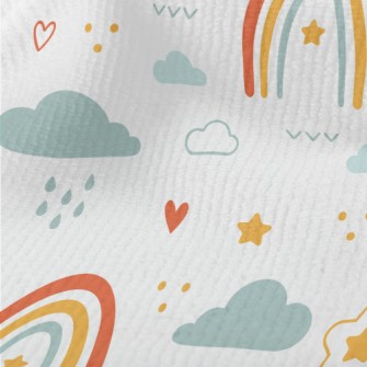 Cute Hand Drawn Rainbow Terry