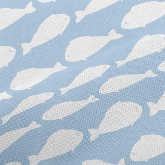 White Fish Silhouette Performance Linen