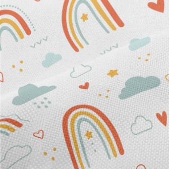 Cute Hand Drawn Rainbow Performance Linen